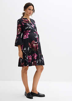 Äitiys- ja imetysmekko puhdasta puuvillasatiinia