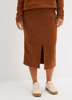 Midihame polarfleece-kankaasta - punaruskea - bonprix