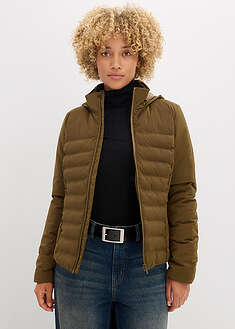 Tikattu takki erittäin kevyttä untuvajäljitelmää - oliivinvihreä - bonprix