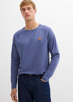 Pitkähihainen paita (2 kpl/pakkaus) puhdasta luomupuuvillaa - indigo+musta - bonprix