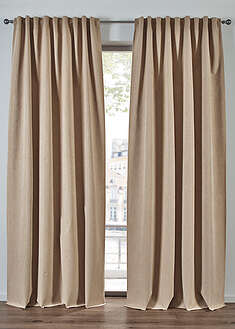 Pimennysverho pintakäsitellyllä kääntöpuolella, saatavana myös ylipitkänä (1 kpl/pakkaus)