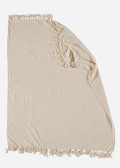 Kullanhohtoinen torkkupeitto - kermanvärinen - bonprix