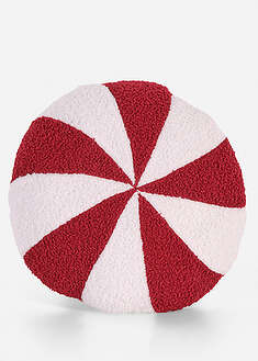 Piparminttukarkki-koristetyyny - punainen-valkoinen - bonprix