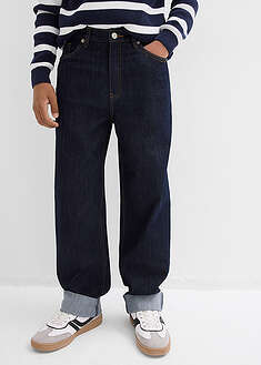 Loose fit -malliset suorat farkut säädettävällä vyötäröllä