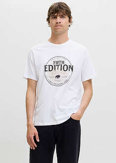 JJ REBEL t-paita - valkoinen painokuvioitu - J&J Rebel