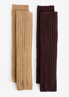 Säärystimet (2 parin pakkaus) - vaalea khaki+tummanruskea - bonprix