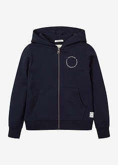 Hupullinen Tom Tailor -collegetakki - tummansininen painokuvioitu - Tom Tailor