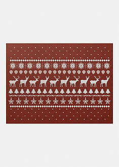 Jouluinen kynnysmatto - punainen-painokuvioitu - bonprix