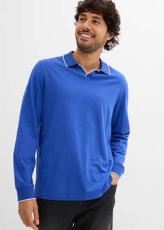 Pikeepaita kierrätettävästä puhtaasta luomupuuvillasta - jalokivensininen - bonprix