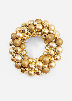 LED-koristekranssi palloilla - kullanvärinen - bonprix