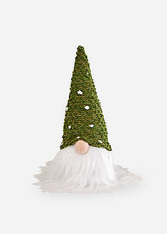 LED-koristetonttu - tummanvihreä-valkoinen - bonprix