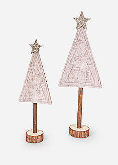 Koristekuuset lumihiutalekuviolla - harmaa-luonnonvalkoinen - bonprix