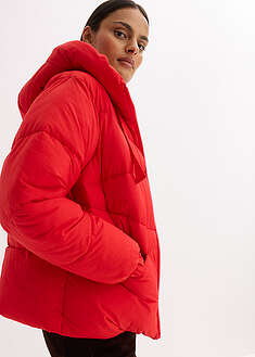 Vettähylkivä tikattu toppatakki - laavanpunainen - bonprix