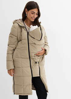 Tikattu äitiystakki/kantotakki kierrätetyllä polyesterillä