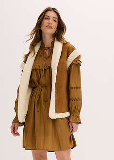 Tekoturkisliivi - konjakinruskea-luonnonbeige - bonprix