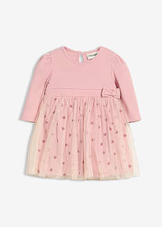 Sydänkuvioinen bodymekko luomupuuvillasekoitteesta