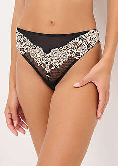 Stringit kaksivärisestä pitsistä