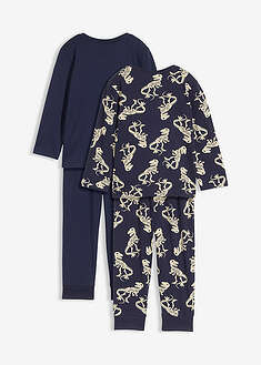 Lasten pyjama (4-os. setti) pehmeää puuvillaa