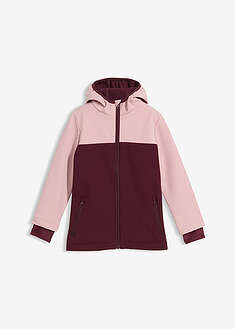 Vettähylkivä vuorillinen softshell-takki - vaaleanpunainen-viininpunainen - bonprix