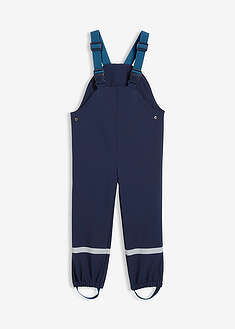 Vettähylkivät vuorilliset softshell-sadehousut henkseleillä - tummansininen - bonprix