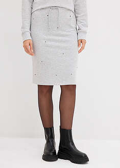 Collegehame niiteillä - meleerattu vaaleanharmaa - bonprix