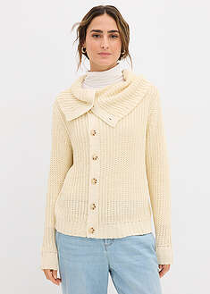 Paksu neulepusero - luonnonvalkoinen - bonprix