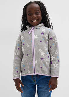 pehmoinen fleecetakki kontrastivärisillä yksityiskohdilla