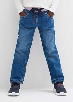 Fleecevuorilliset mukavat lämpöfarkut - sininen denim - bonprix