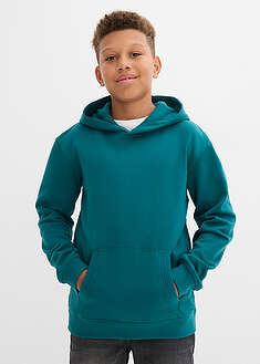 Collegehuppari pehmeästä puuvillasekoitteesta - petrooli - bonprix