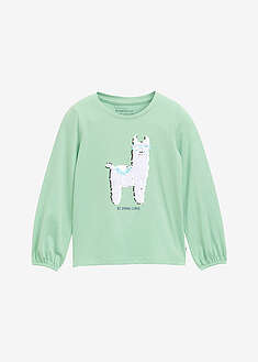 Tom Tailorin pitkähihainen paita - vaaleanvihreä-painokuvioitu - Tom Tailor