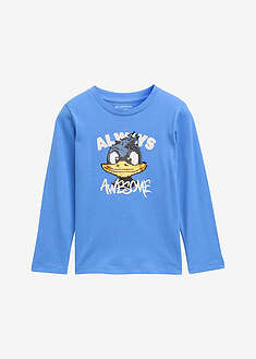 Tom Tailorin pitkähihainen paita - sininen painokuvioitu - Tom Tailor