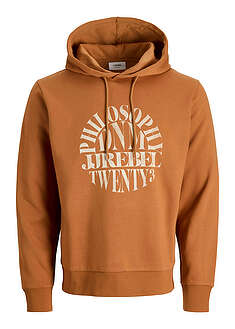 JJ REBEL -collegehuppari regular fit -mallissa - oranssi-painokuvioitu - J&J Rebel