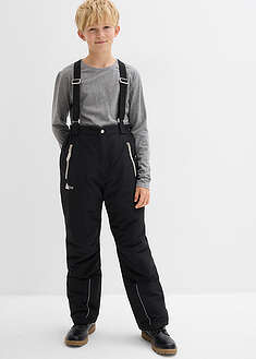 Vedenpitävät lasketteluhousut henkseleillä ja heijastimilla