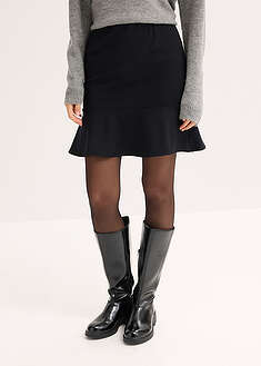 Minihame napakasta trikoosta - musta - bonprix