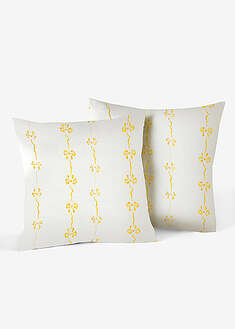 Rusetillinen koristetyynynpäällinen - valkoinen - bonprix