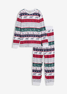 Lasten pyjama pehmeästä luomupuuvillasekoitteesta