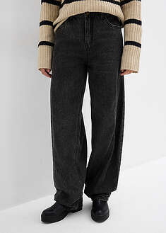 Keskivyötäröiset pussilahkeiset farkut