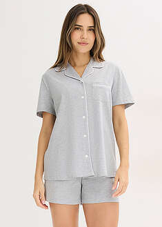 Nappilistallinen shortsipyjama