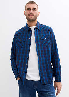 Pitkähihainen kauluspaita puhtaasta puuvillasta