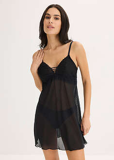 Kaaritueton sydänpitsinen yömekko