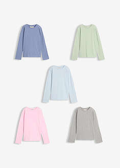 Pitkähihainen paita puhtaasta luomupuuvillasta (5 kpl/pakkaus)