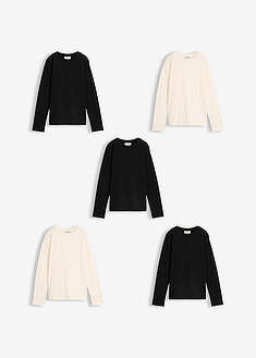 Pitkähihainen paita puhtaasta luomupuuvillasta (5 kpl/pakkaus)