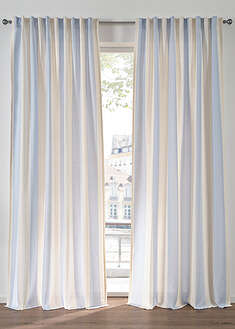 Raidallinen verho kierrätetyllä polyesterillä, myös erittäin pitkä koko (1 kpl/pakkaus)