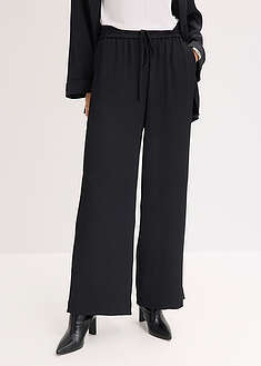 Leveät joustovyötäröiset housut