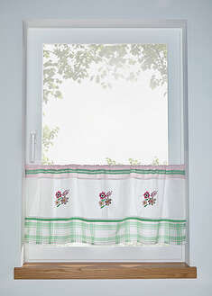 Kirjailtu salusiini luomupuuvillasta