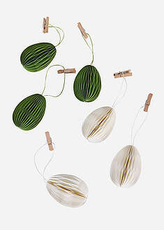 Ripustettavat paperimunat (6 kpl/pakkaus)