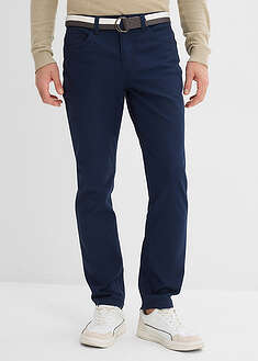 Joustavat suorat housut ja vyö, Regular Fit