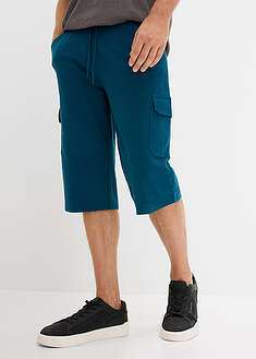 Pitkät reisitaskulliset collegeshortsit puhtaasta puuvillasta, Regular Fit