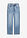 Korkeavyötäröiset vajaamittaiset farkut, Loose Straight - kulutettu vaaleansininen denim - bonprix