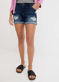 Mid waist -farkkushortsit destroyed-efekteillä